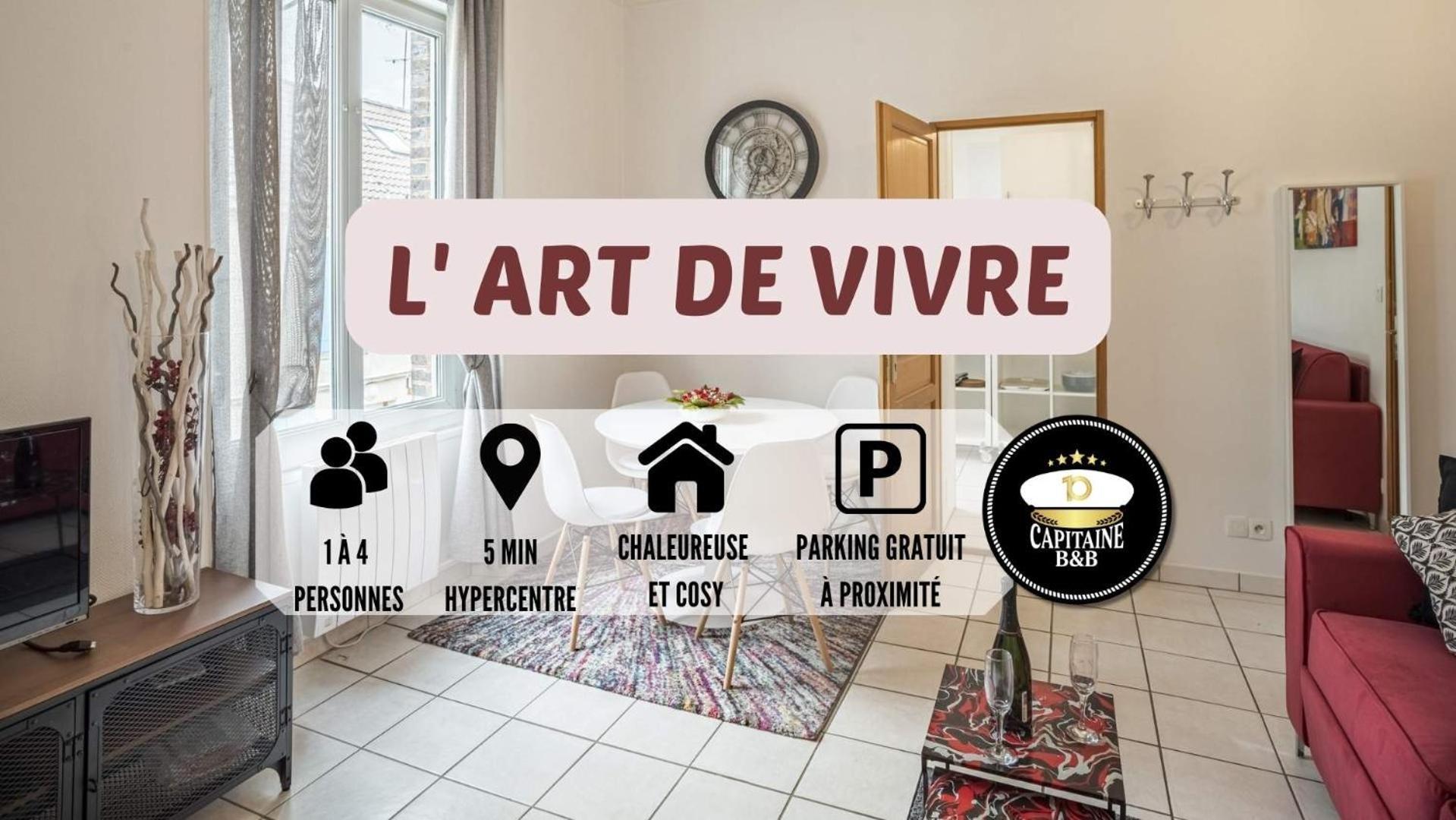 L' Art De Vivre - 3 Min Hypercentre - 4 Personnes Appartement Troyes Buitenkant foto